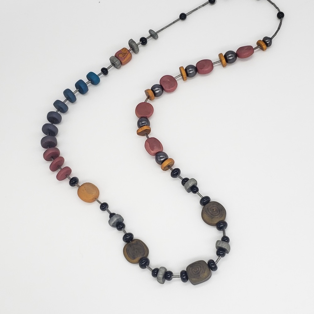 Handmade Polymer Bead Necklace - Picture 9 of 9
